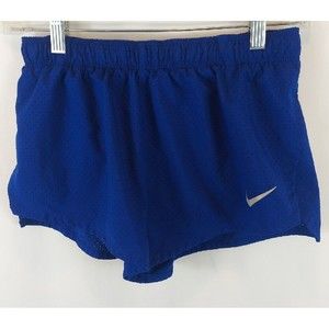 Nike Dri Fit Womens Athletic Running Shorts Elastic Waist Blue Sz. Small